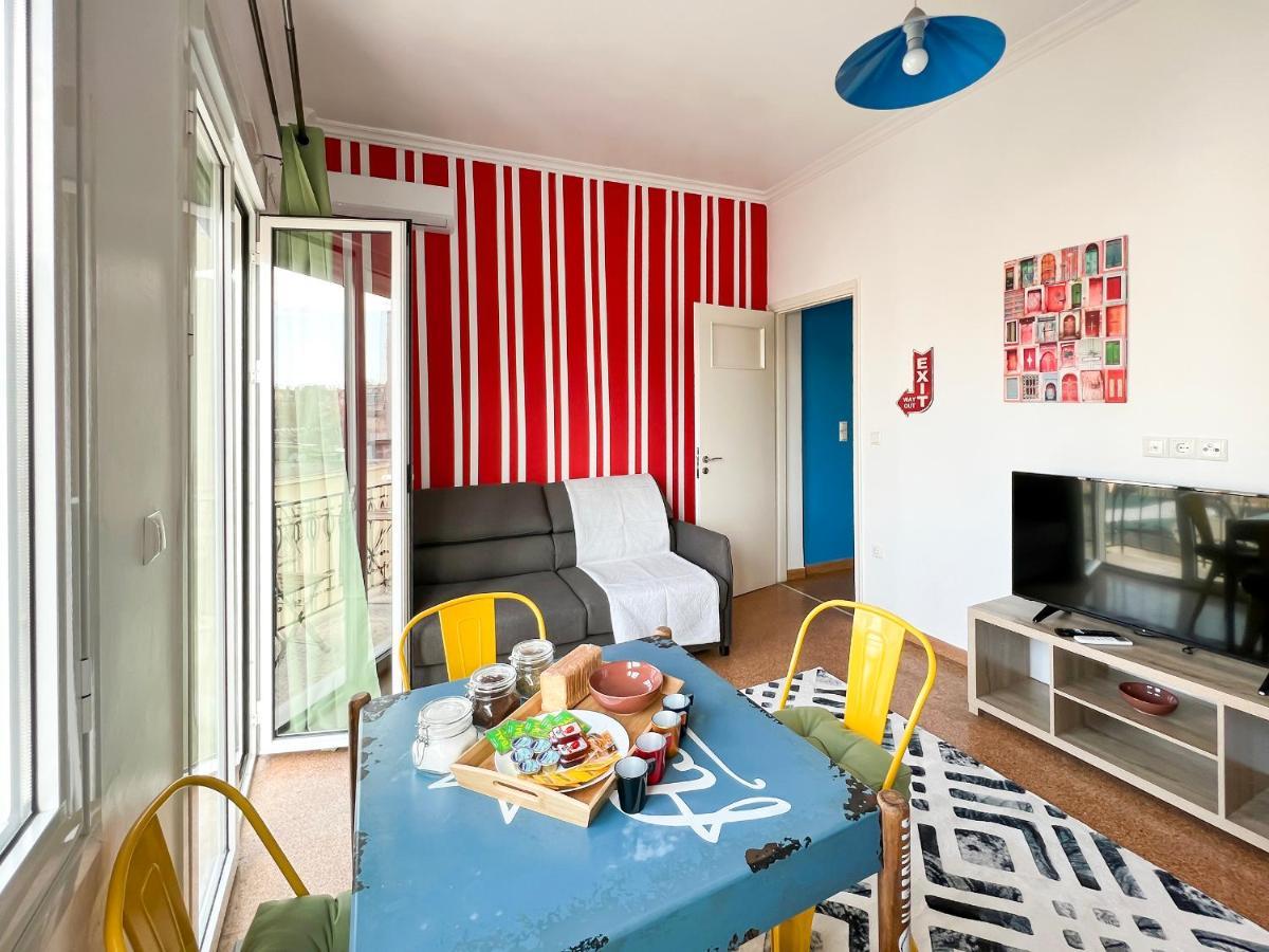아테네 Soho Artsy 55Sqm Apt With Acropolis View 아파트 외부 사진